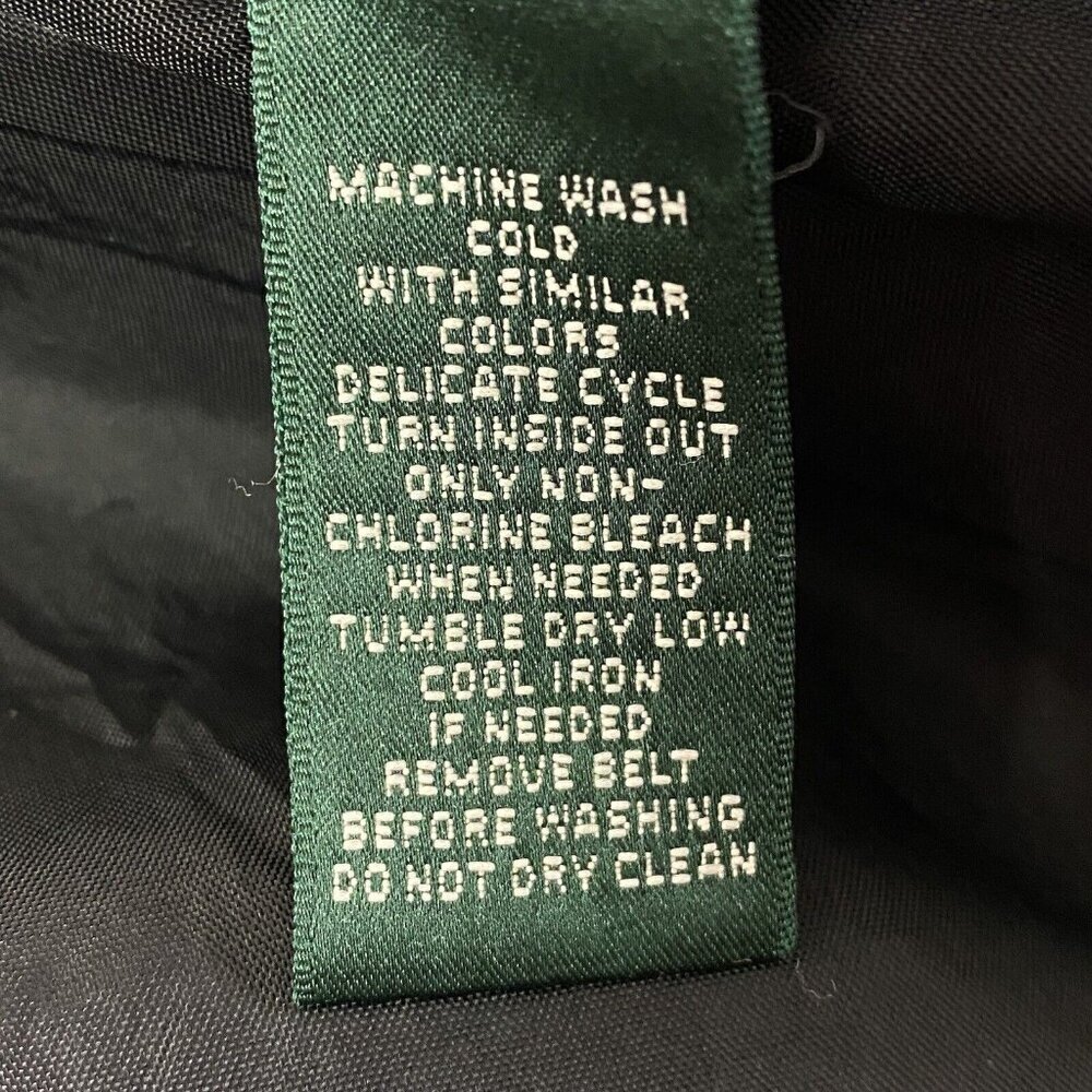 LAUREN RALPH LAUREN Women Midi Trench Coat Size M Blue Length High Neck Rainwear - Picture 10 of 16